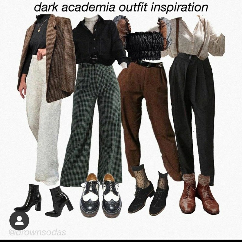 Dark and Light Academia одежда