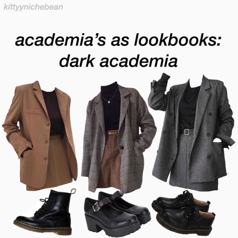 Dark Academia стиль одежды