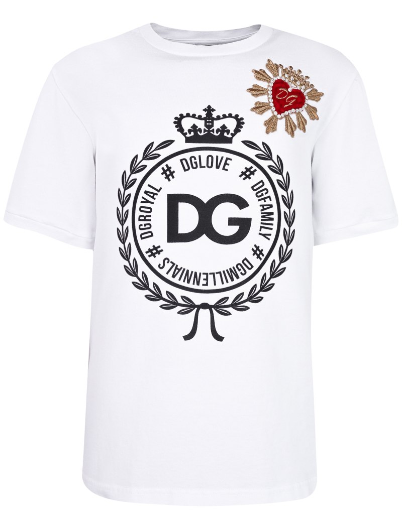 Dolce Gabbana футболка с принтом DG