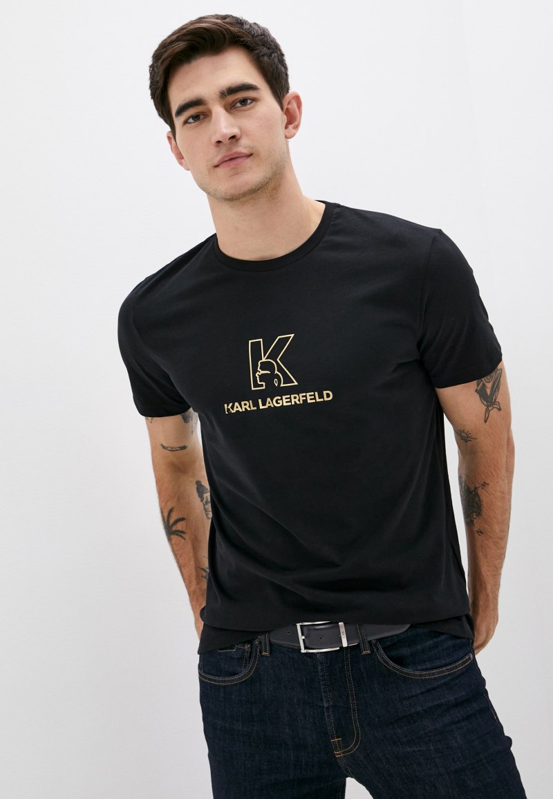 Karl Lagerfeld черная футболка