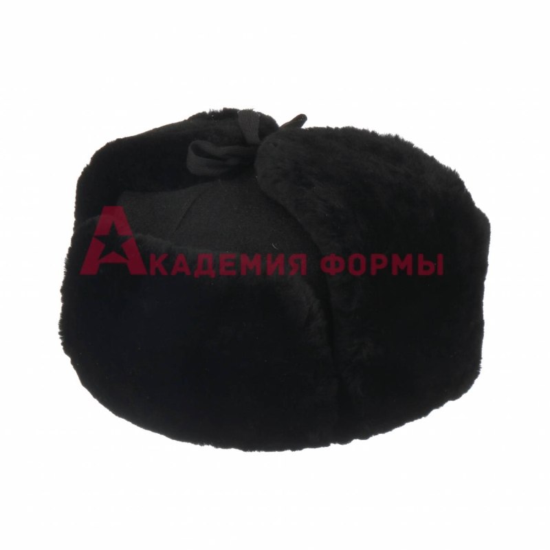 Шапка ушанка мужская меховая кадетская