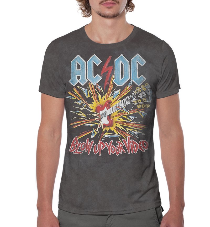 Футболка AC DC серая