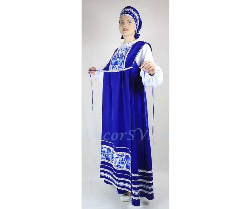 Сарафан народный с фартуком