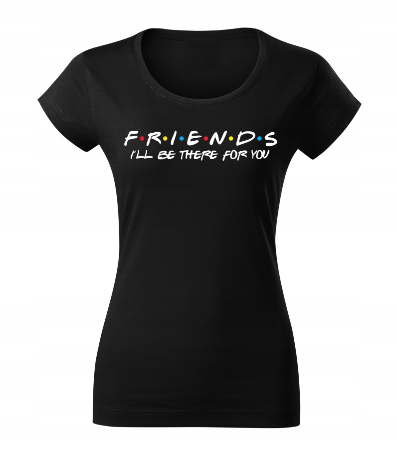 Черная футболка friends