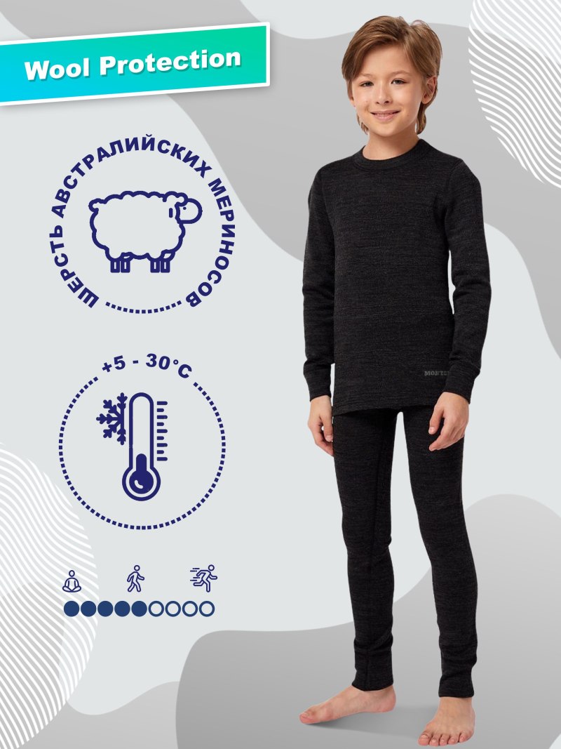 Wool Cotton термобелье детское купить Москва