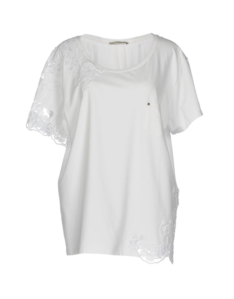 Ermanno Scervino платье в полоску с фестонами
