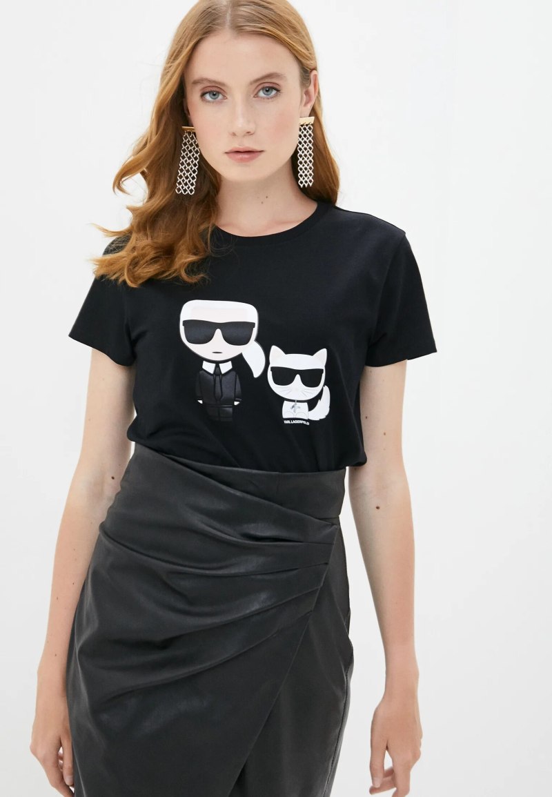 Женские футболки Karl Lagerfeld ikonik