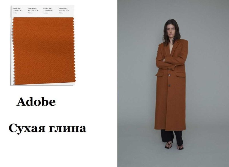 Осенние цвета пантон