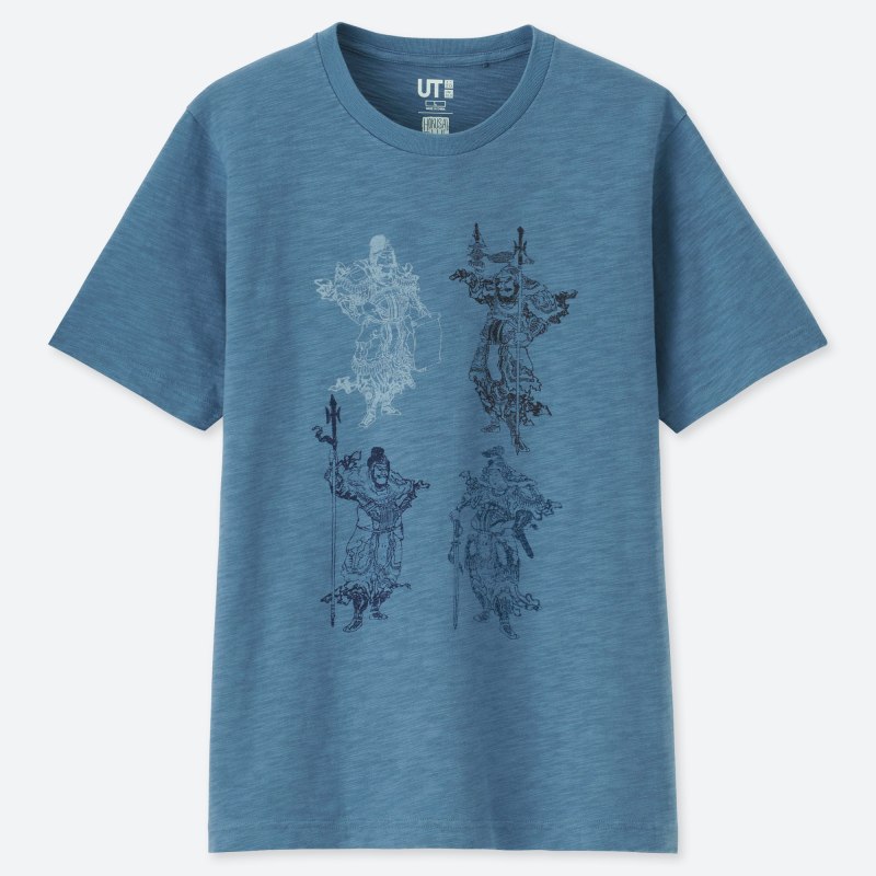 Футболка Uniqlo Hokusai Blue