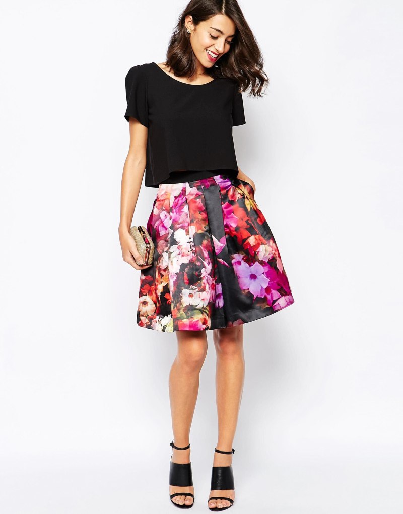 Ted Baker юбка с цветами