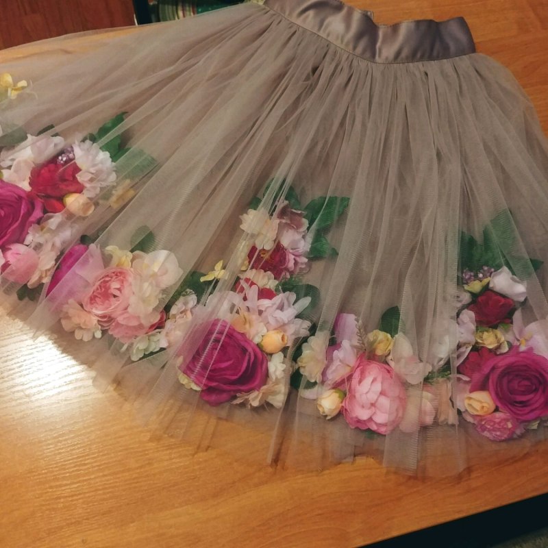 Юбка из органзы