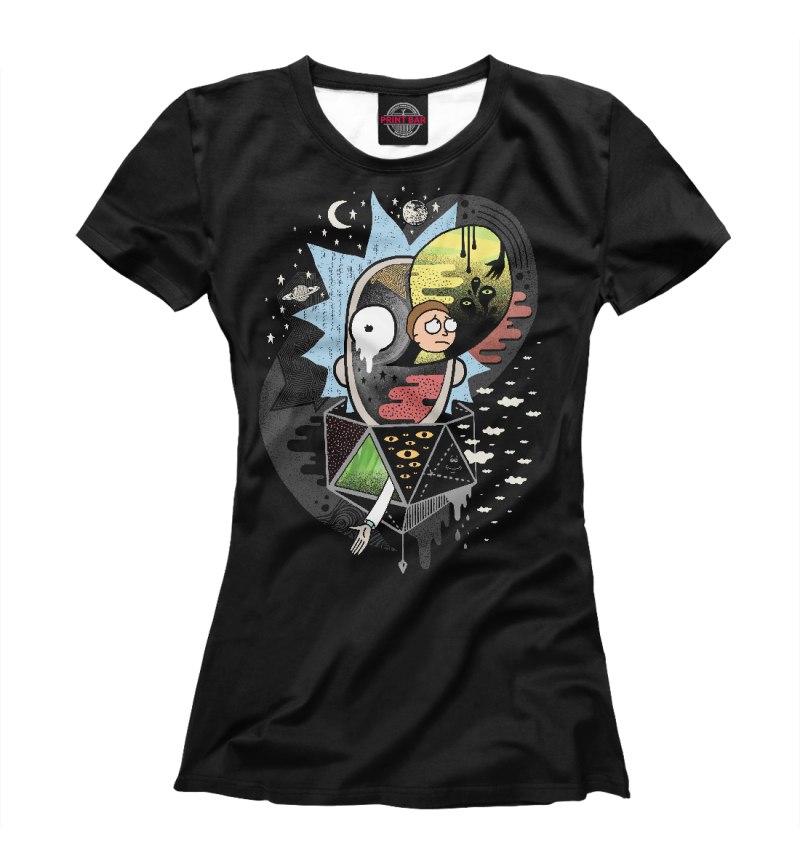 Женская футболка Rick and Morty