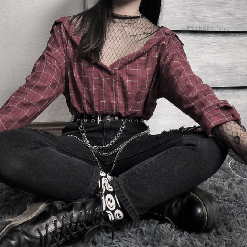 Goth outfit Грандж 2020 одежда