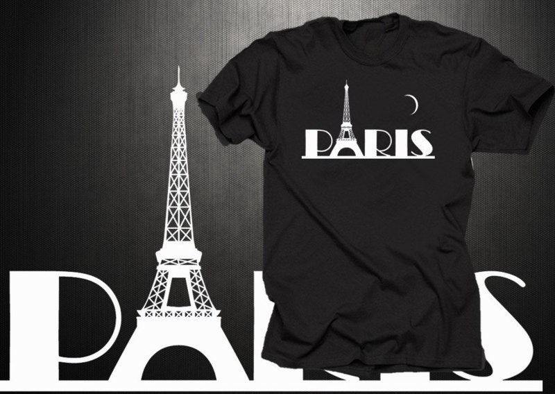 Футболка женская с надписью Paris