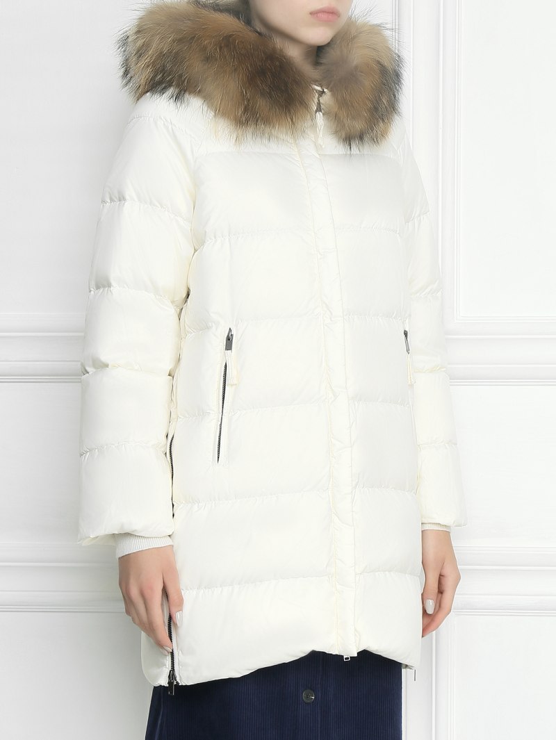 Max Mara пуховик с мехом