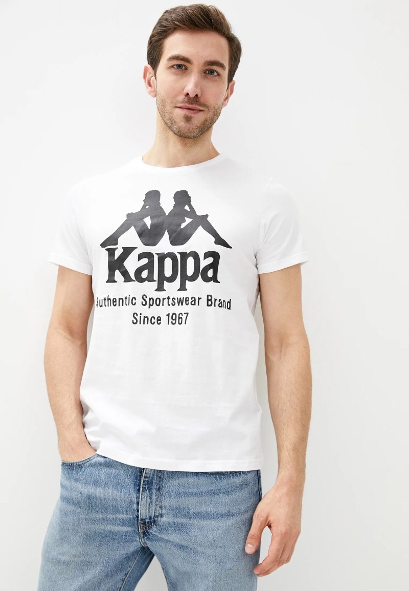 Белая футболка Kappa