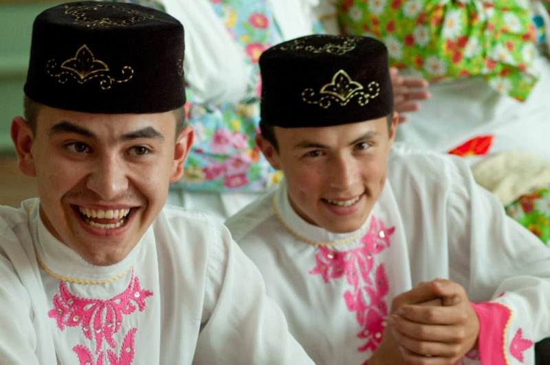 Татарин в тюбетейке
