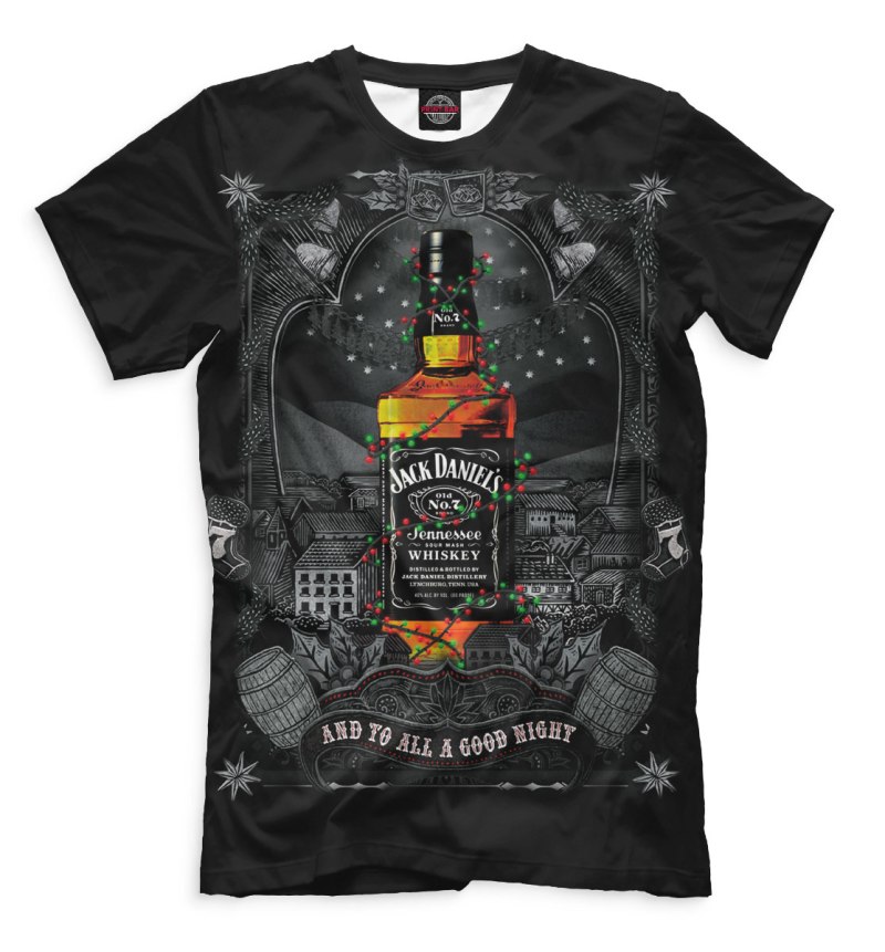 Футболка с принтом Jack Daniels