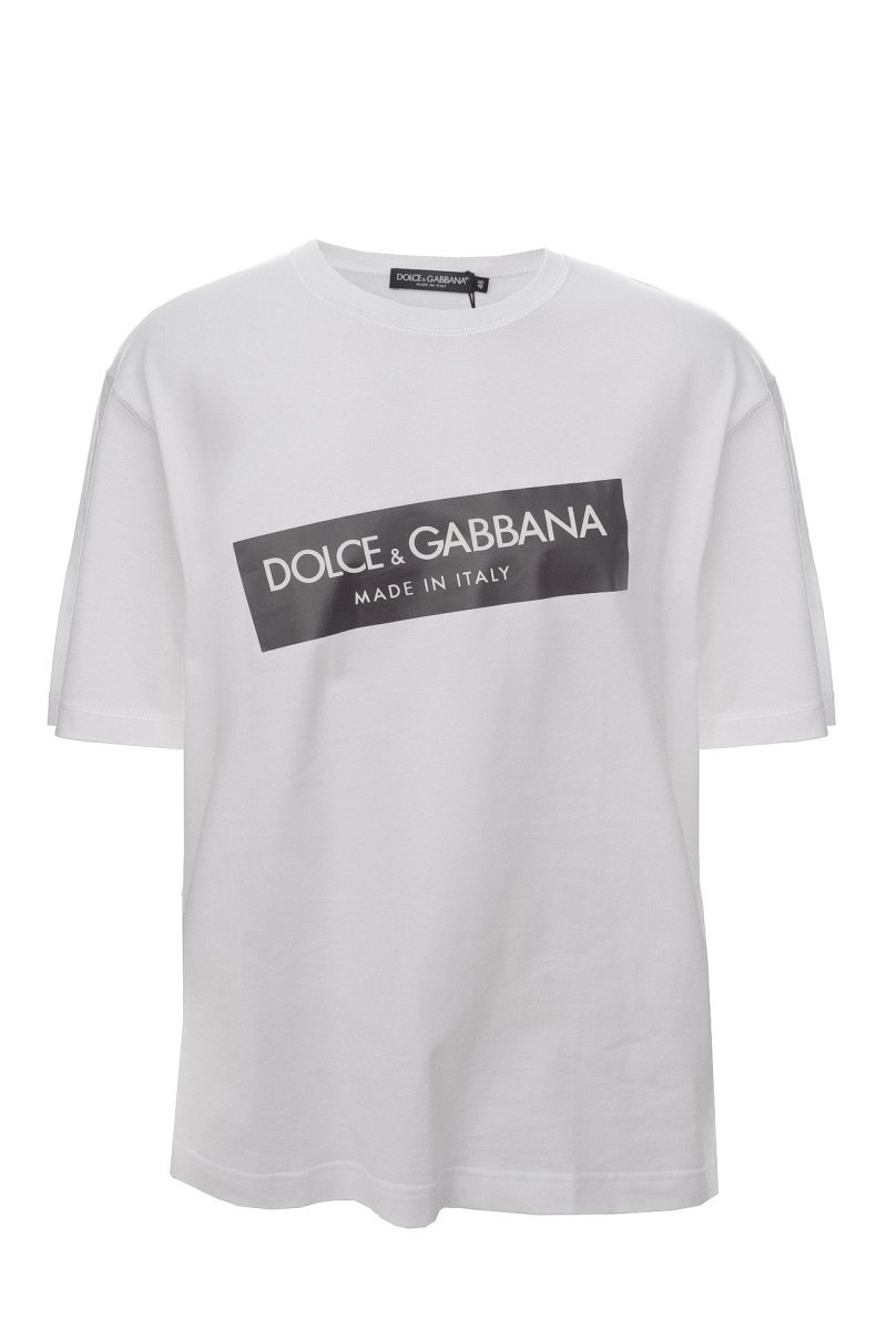 Dolce Gabbana футболка мужская белая DG