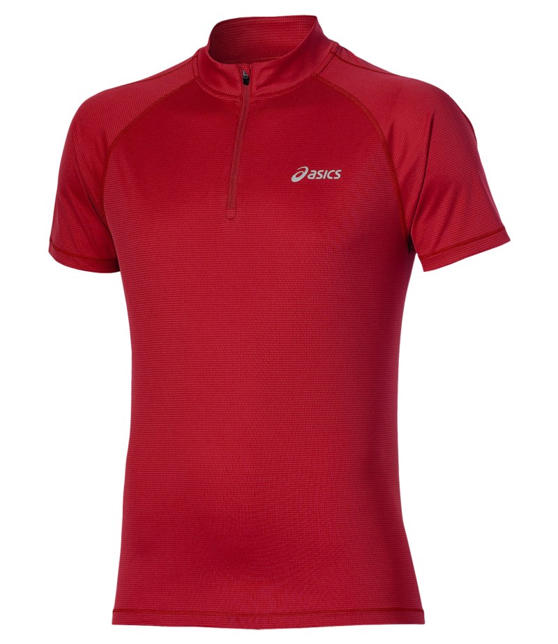 ASICS SS 1/2 zip Top футболка артикул: 110409 0904