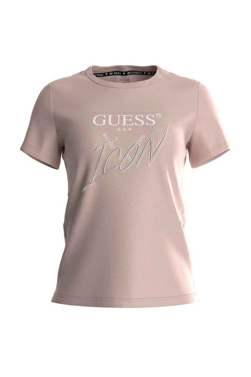 Guess футболка розовая