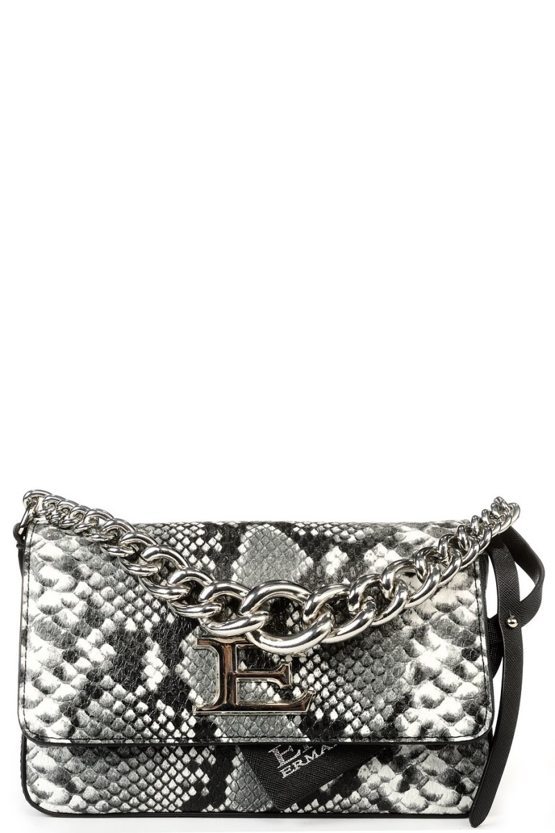 Черный кружевной клатч Ermanno Scervino