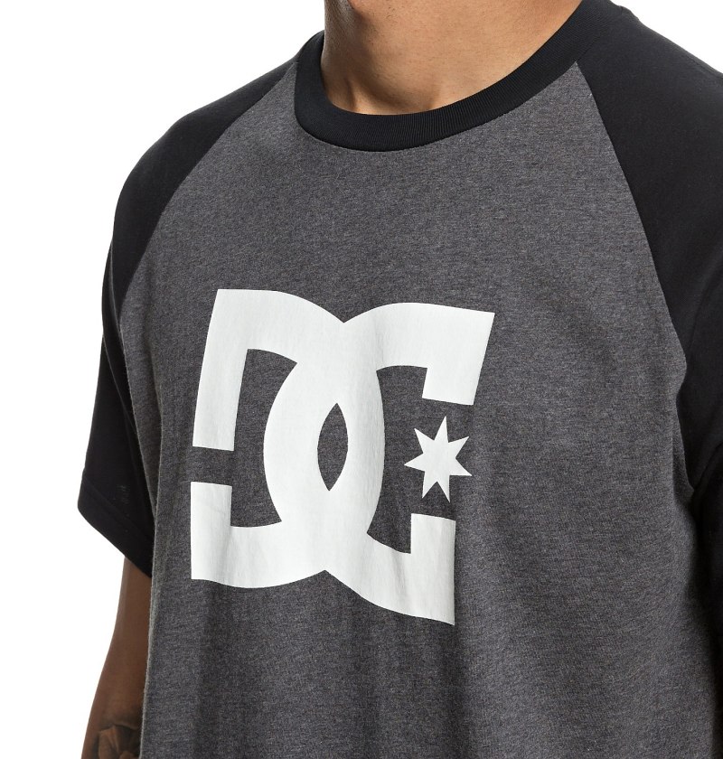 DC Shoes t-Shirt Raglan Black White