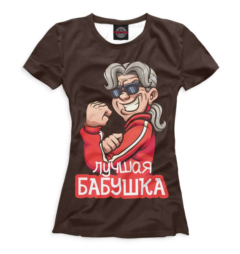 Бабушка в майке