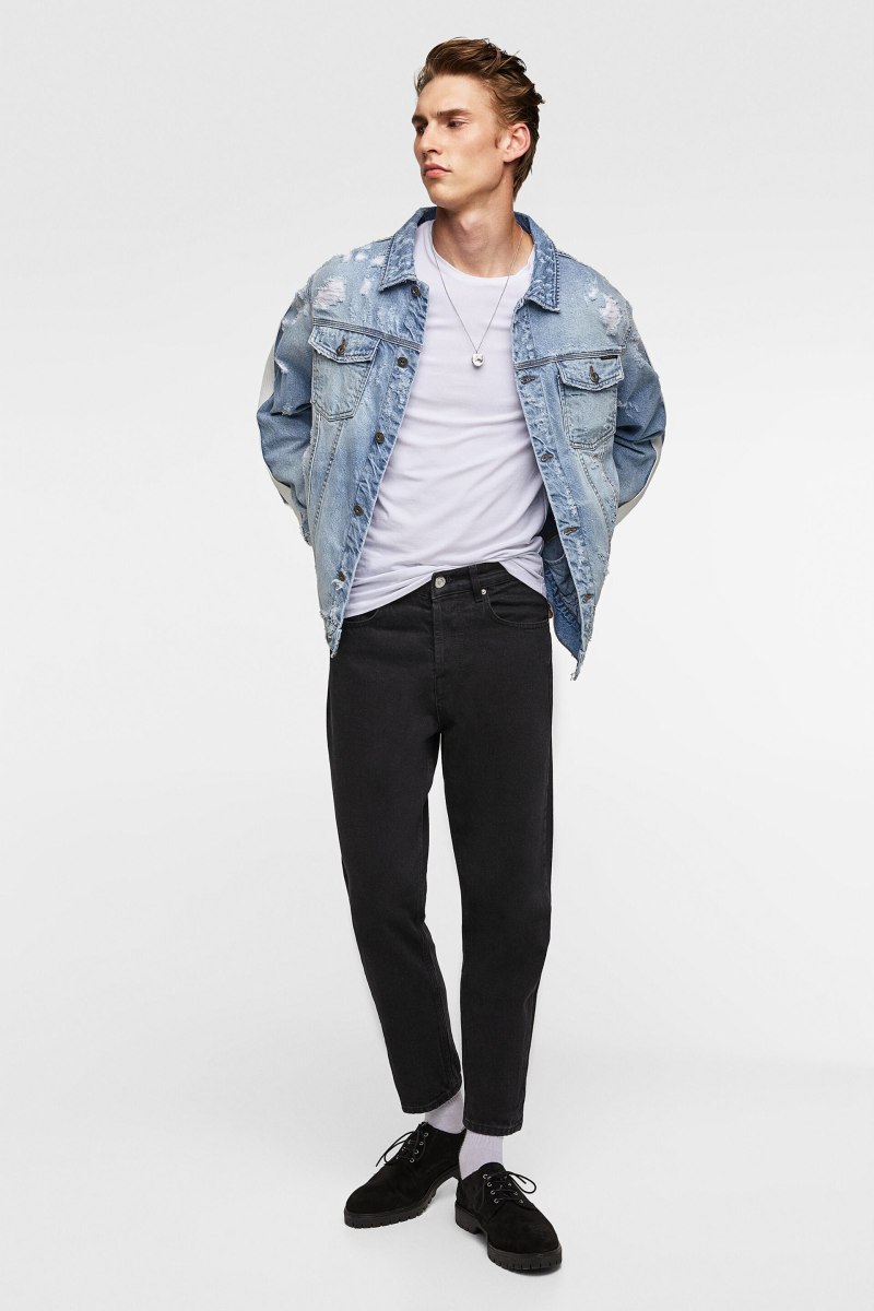Zara джинсовка мужская