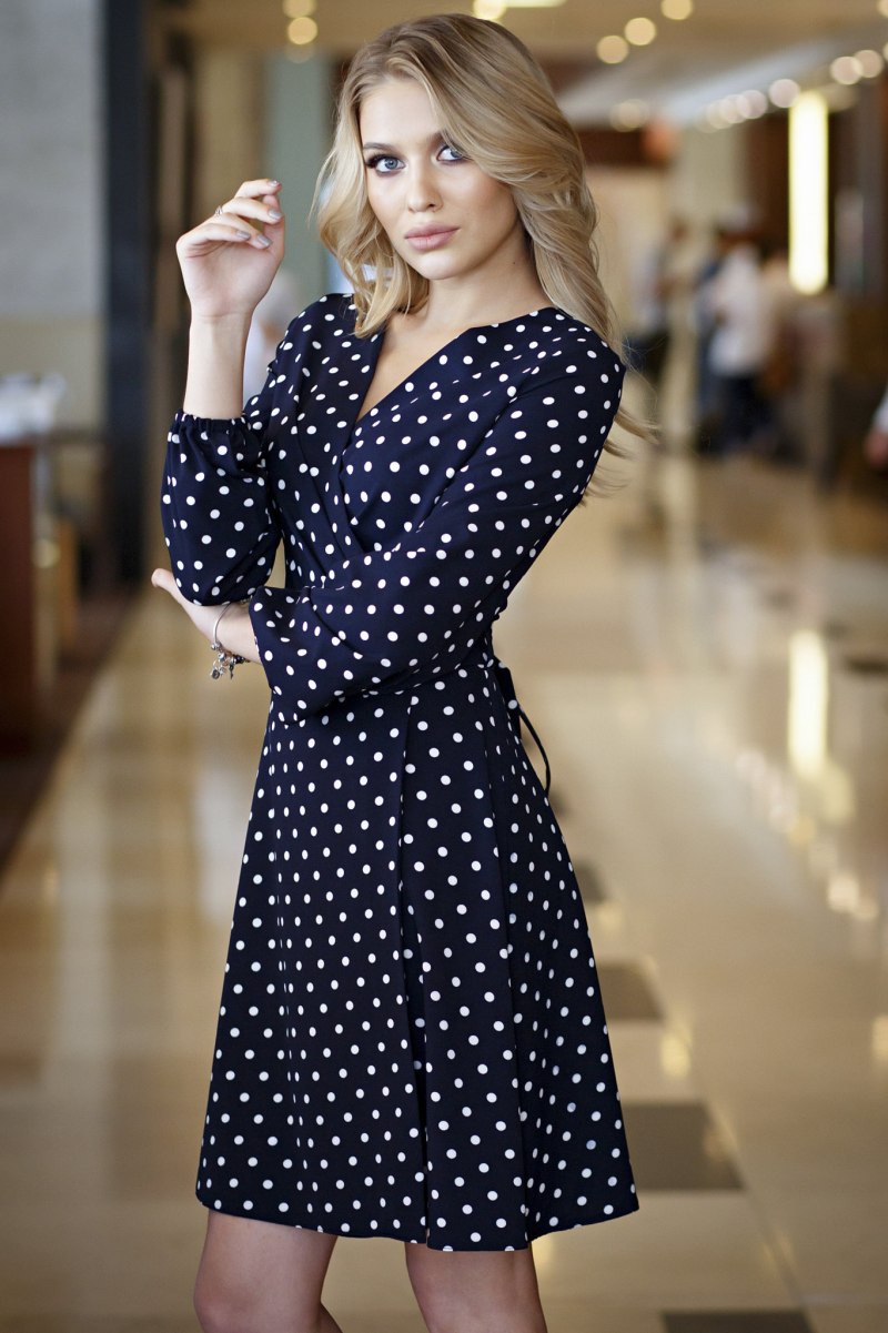 Золла платье в горошек