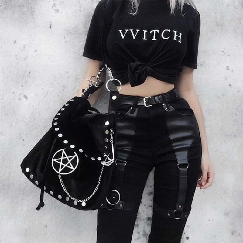 Goth outfit Грандж 2020 корейский