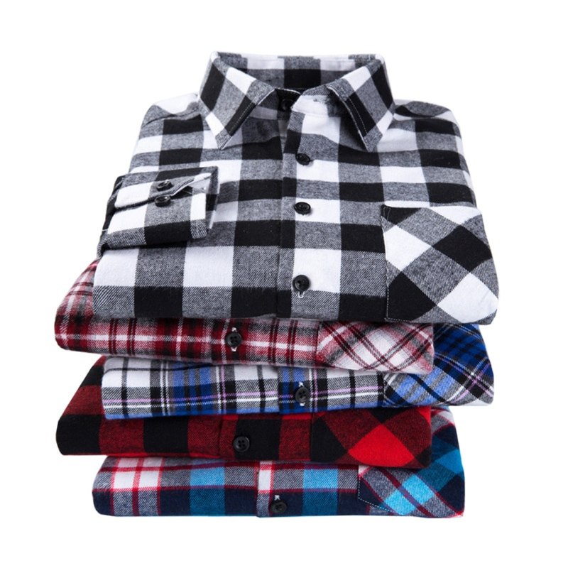 Рубашка фланелевая мужская Slim Fit