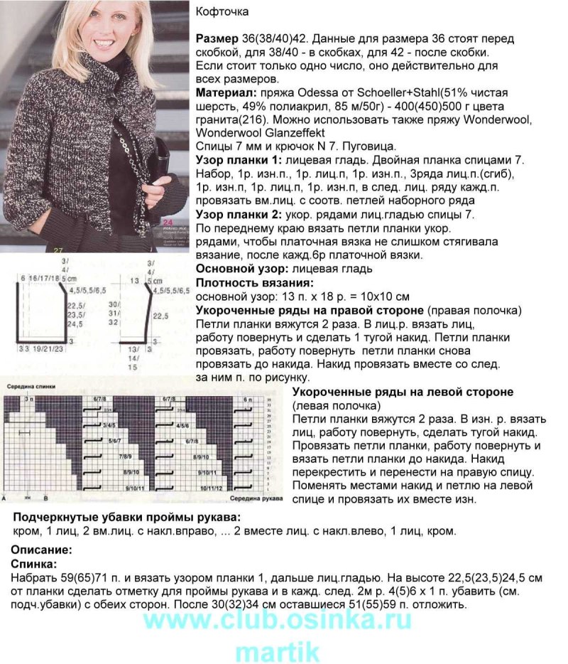Вязание спицами для женщин жакеты с описанием