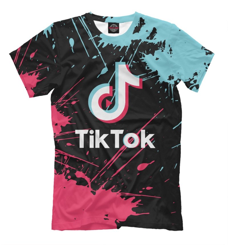 Черная футболка тик ток