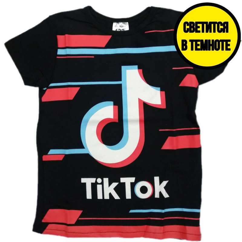 Футболка тик ток светящаяся