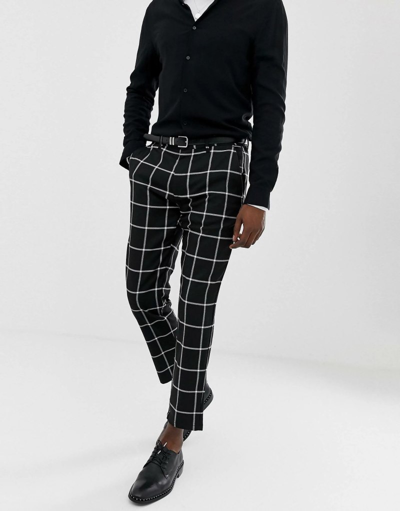 Брюки Pull Bear мужские в клетку