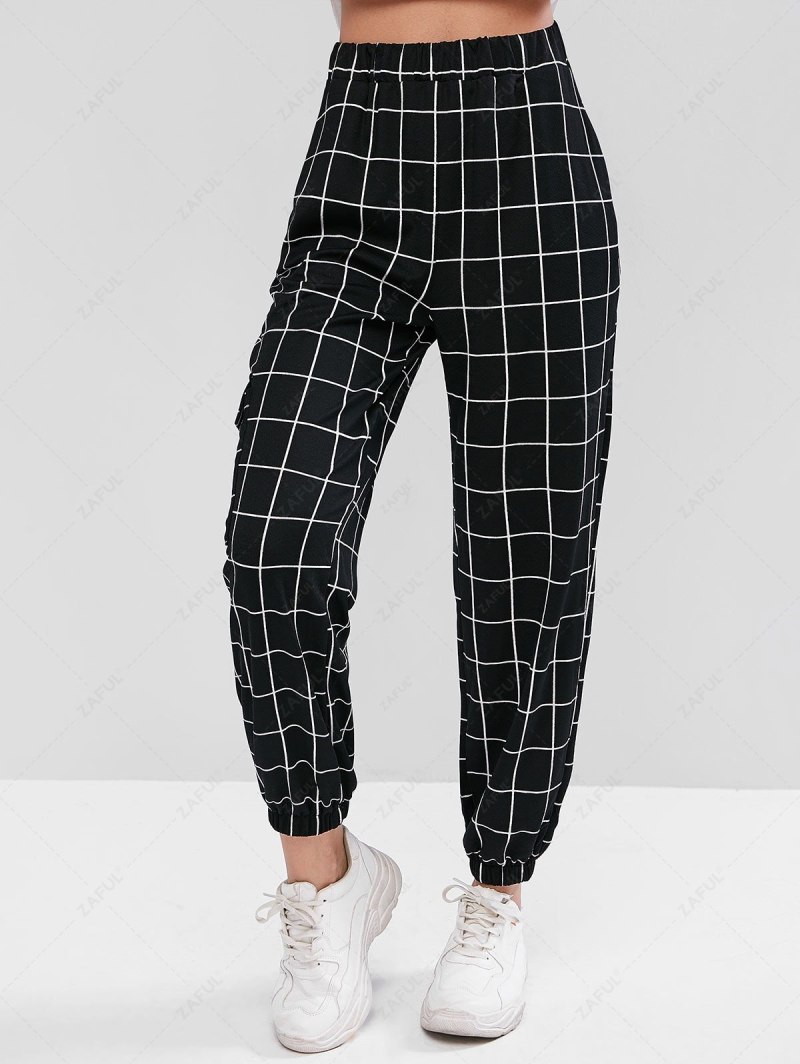 Клетчатые джоггеры Slim Fit