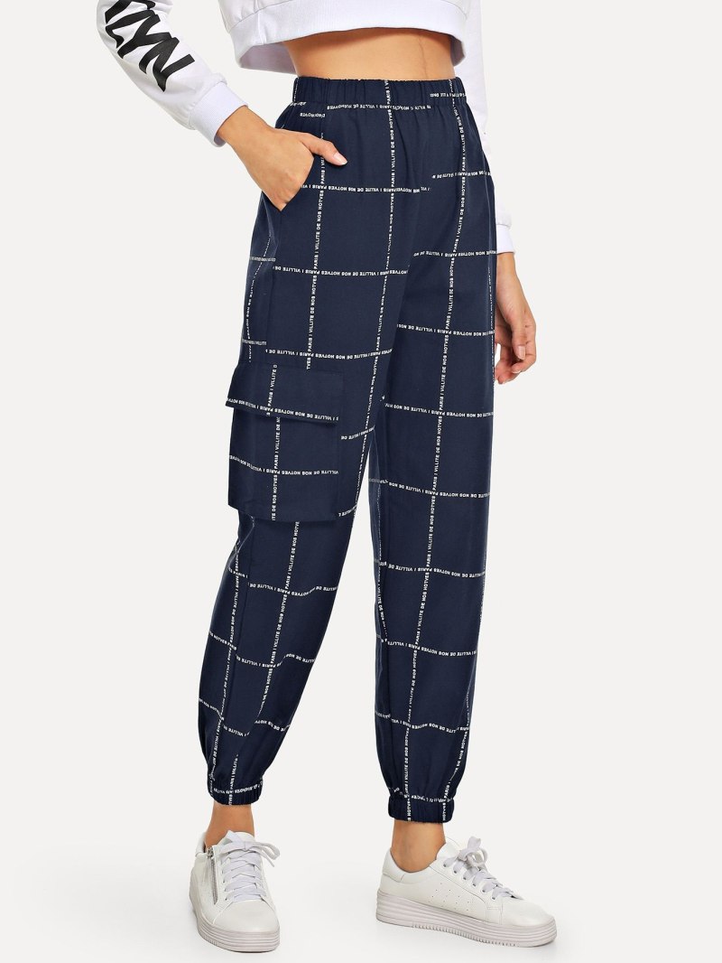 Брюки Grid Elastic Waist
