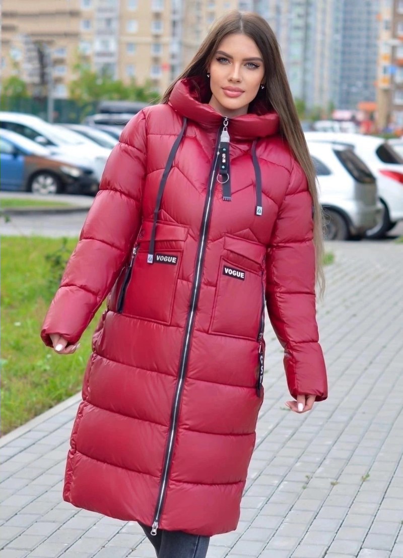 Пуховик с холлофайбером