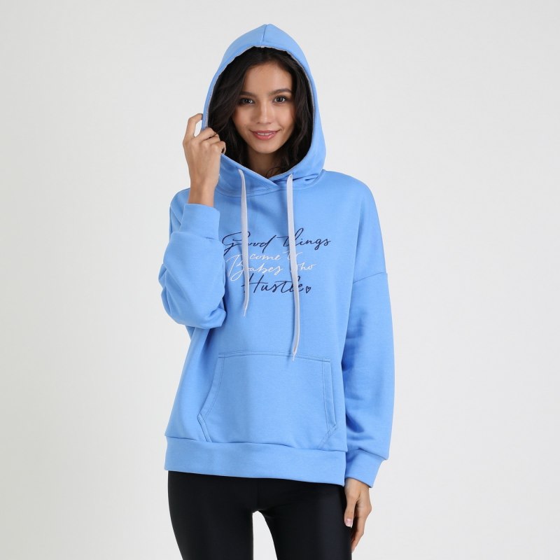 Худи оверсайз с карманом кенгуру