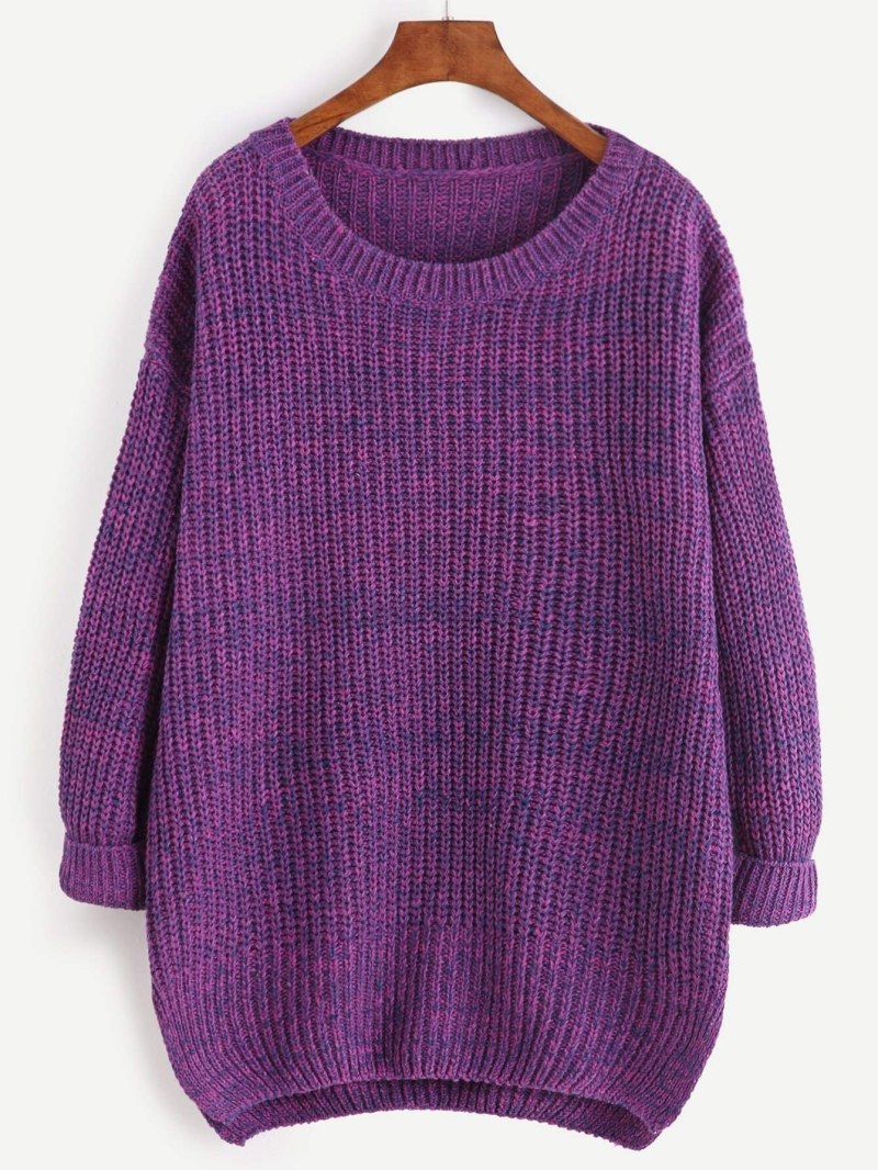 Фиолетовый свитер