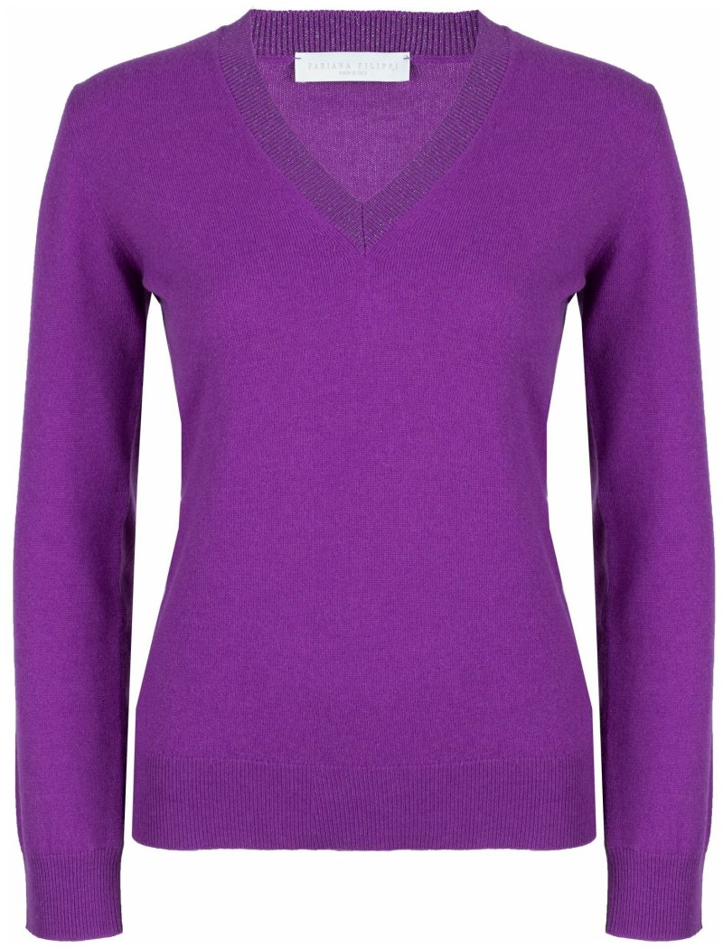 Фиолетовый джемпер
