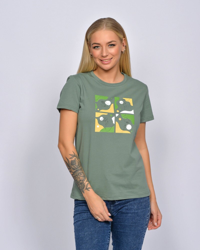 Футболка с вышивкой Let's go