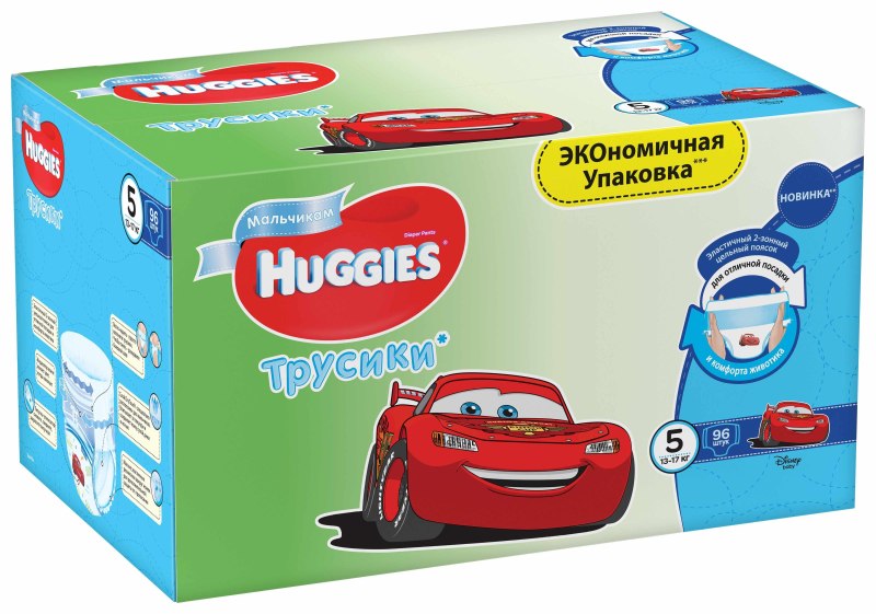 Huggies трусики для мальчиков 4 (9-14 кг) 104 шт.