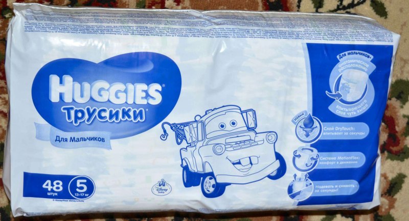 Huggies трусики 5 для мальчиков 96 Микки