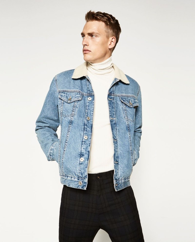 Zara джинсовка мужская