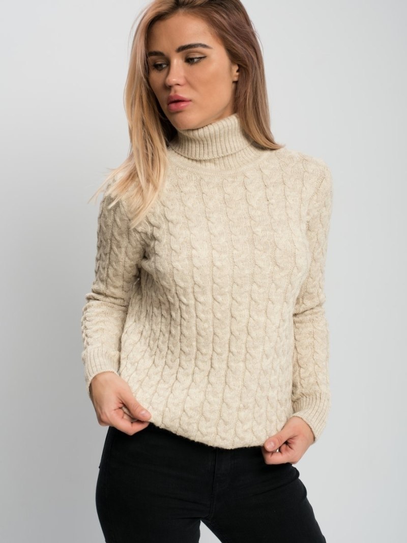 Свитер водолазка женская шерстяной