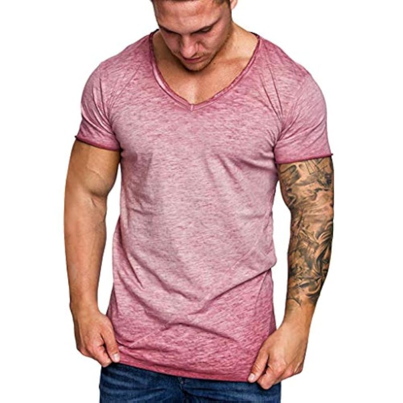 Футболка с широким вырезом мужская