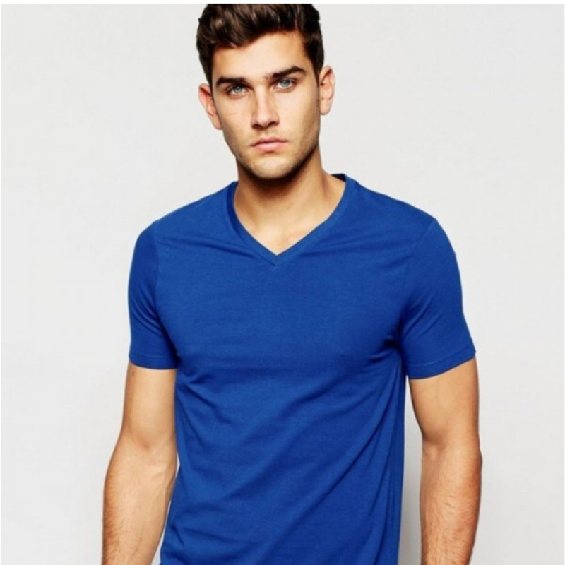 Футболка с в образным вырезом мужская