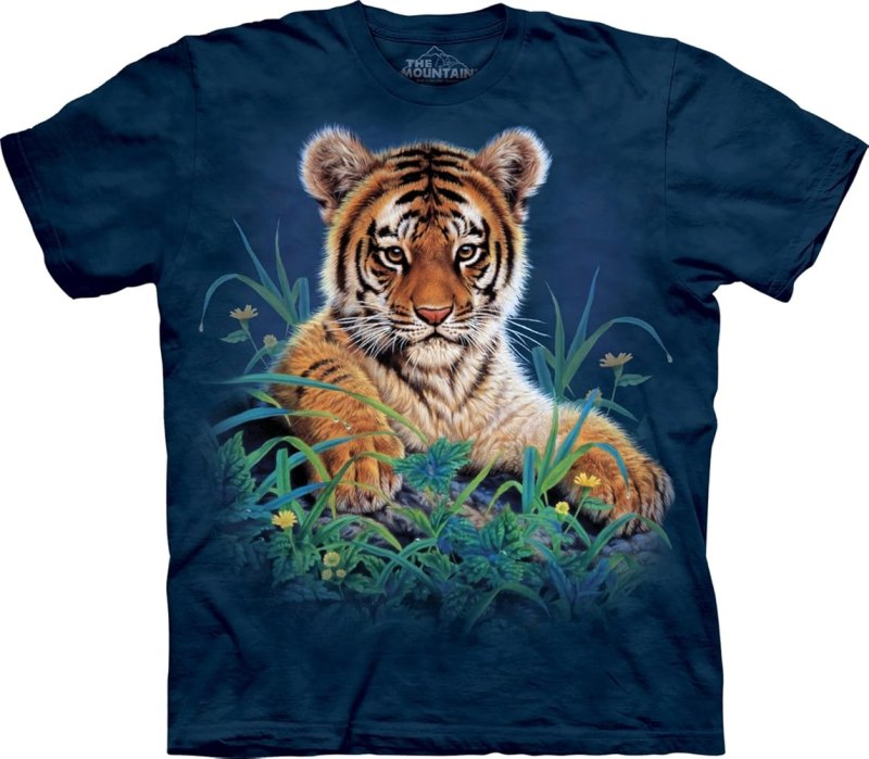 Тигр на футболку принт